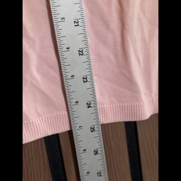 New Zara Tank Top Large Womens Pink Scoop Neck Muscle Shirt Microfiber Knit - Picture 4 of 6